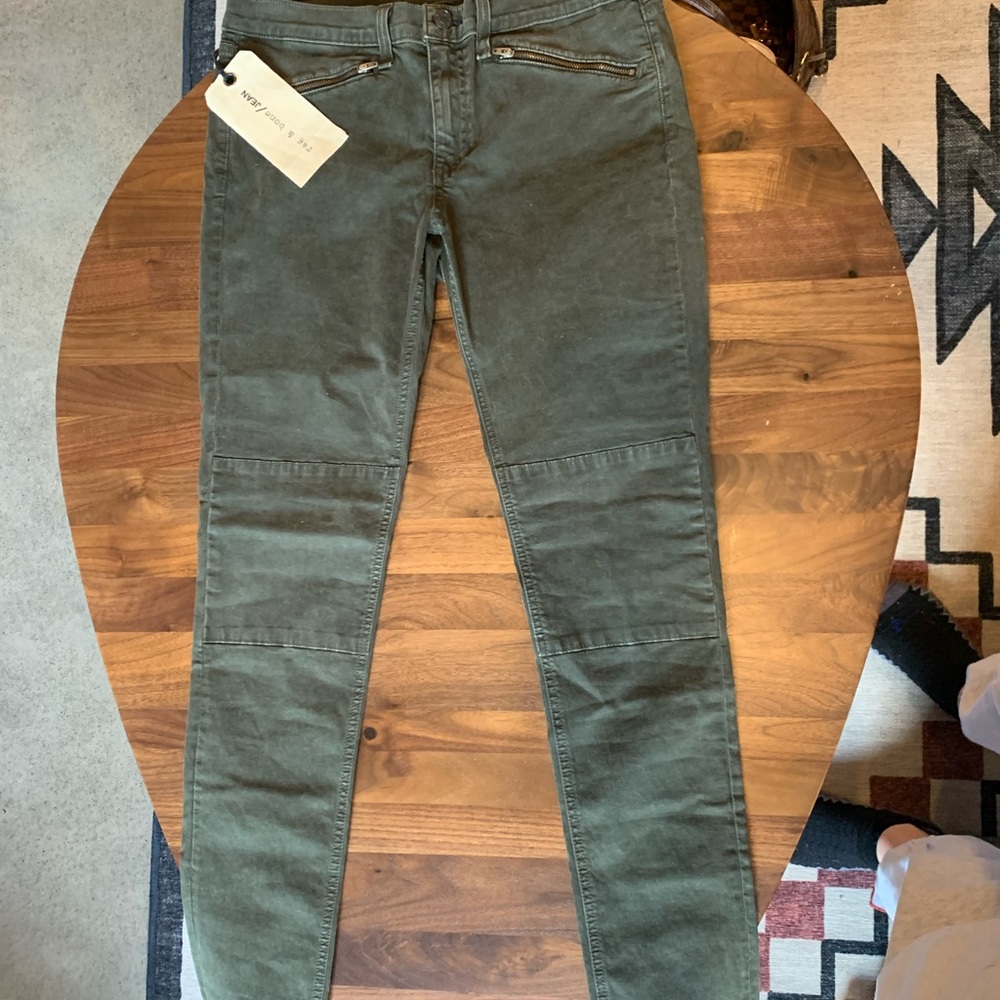 Rag & bone skinny jeans size 30 army green NWT